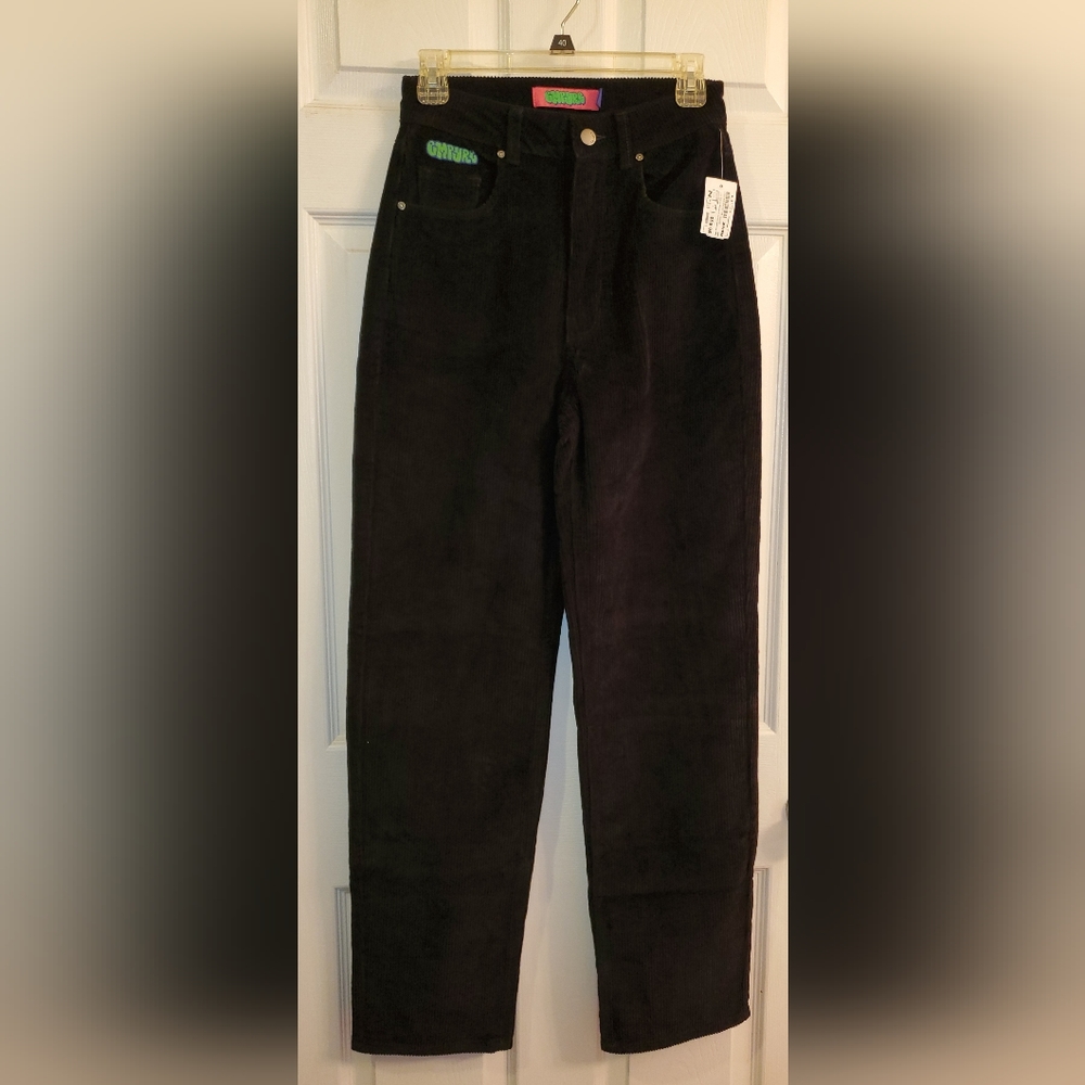 Empyre Courdoroy Black Skate Pants Zumiez Size 0 NWT Loose Fit